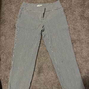 Loft Blue and White Striped Pants Women’s